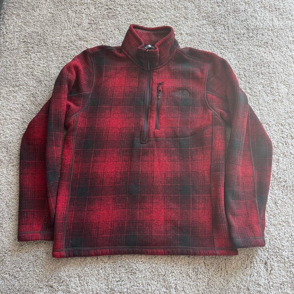 THE NORTH FACE MENS NOVELTY GORDON LYONS 1/4 ZIP SZ M - Picture 2 of 6